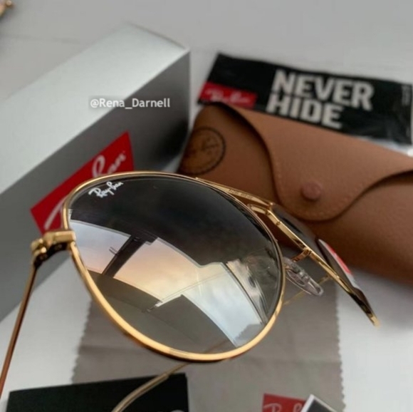 Ray-Ban Aviator Gradient Brown RB3025 New - Picture 4 of 14